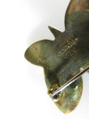 Vintage Sterling Mexico Pressed Flower Butterfly Brooch Scarf Pin - Just Stuff I Sell