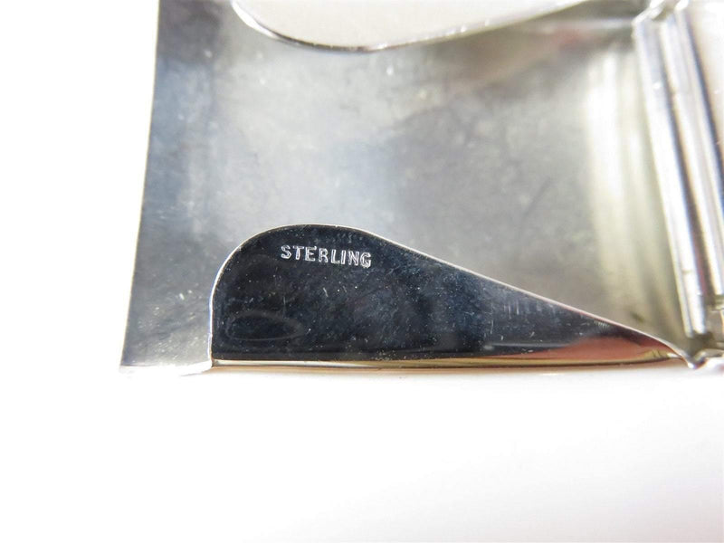 Vintage Hayward Sterling Silver 1 3/4" x 1 1/4" Monogram Belt Buckle - Just Stuff I Sell