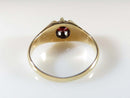 Antique 14K Blood Red Garnet Solitaire Belcher Set Men's Ring Size 9 1/2 - Just Stuff I Sell