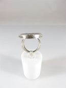 Charlie Brown Ring - Circa 1960's Zuni Inlaid MOP, Turquoise, Onyx Charlie Brown - Just Stuff I Sell