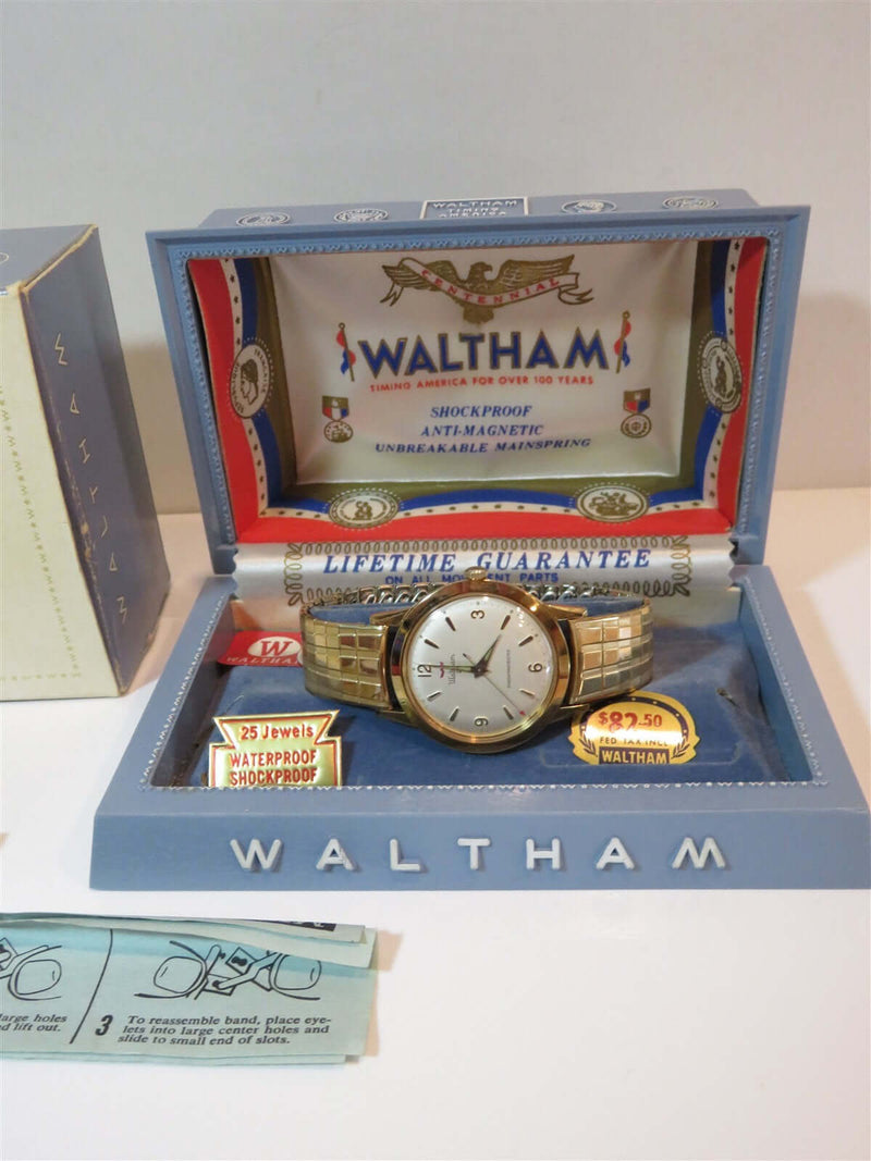 1969 Waltham 25J Ocean Convoy No 9513WJ Wrist Watch Waterproof Shockproof - Just Stuff I Sell