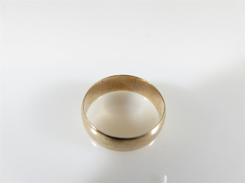Victorian Childs Ring Size 1 10K Gold 3.75mm Tapered Wide Band - Just Stuff I Sell