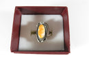 Spiny Oyster Sterling Silver Ring Navajo Hand Worked Ring Size 8.25 - Just Stuff I Sell