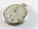 1927 Ball Watch Co 19J 12S 14K White Gold Filled Case Fancy Dial Pocket Watch - Just Stuff I Sell