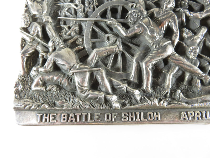 The Battle of Shiloh April 6-7 1862 Sterling Relief Plaque by Henryk Winograd - Just Stuff I Sell