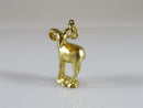 18K Yellow Gold 3D Aries Ram Charm/Pendant Brushed Gold Solid 7.1 Gram 18K Gold - Just Stuff I Sell