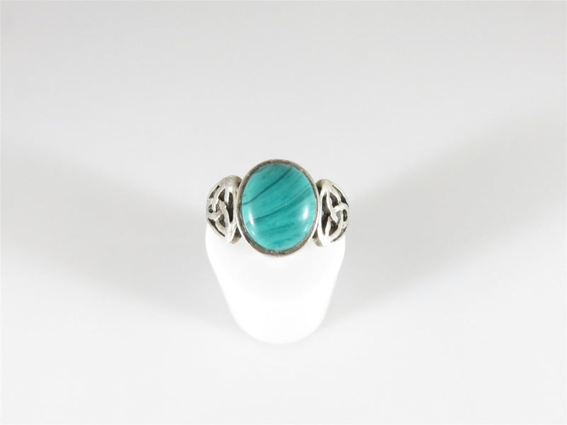 Sterling Silver and Malachite Ring Women's Size 6.5 - Just Stuff I Sell