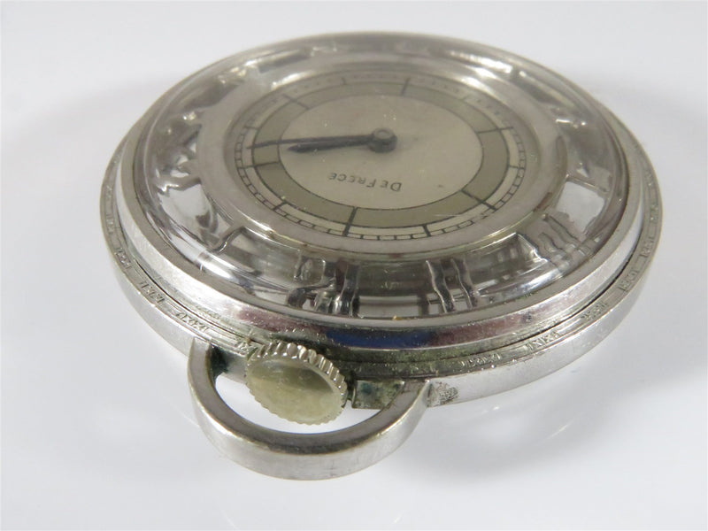 Vintage De Frece Skeleton Pocket Watch Art Deco Style Running Circa 1940's - Just Stuff I Sell