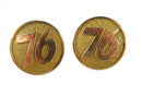 Rare Union 76 Union Oil Company Logo Cufflinks Circa Late 1950's Jacob M. Oldak - Just Stuff I Sell