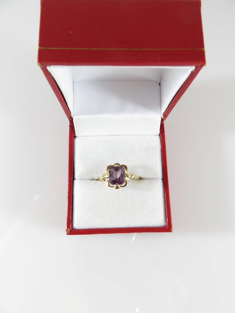 Vintage Purple Color Change Sapphire Mid Century 10K Size 6 - Just Stuff I Sell