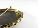 14K Gold Carved Mother of Pearl Cameo Brooch Pendant 1 3/4 x 1 3/8 10.2 grams - Just Stuff I Sell