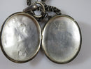 Victorian Sterling Collar Chain & Keepsake Locket UK Hallmarked Floral Design - Just Stuff I Sell