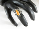 Spiny Oyster Sterling Silver Ring Navajo Hand Worked Ring Size 8.25 - Just Stuff I Sell