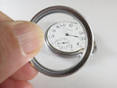 Waltham Model 1908 Traveler 7J 16S Pocket Watch Running Stainless Defiance Case - Just Stuff I Sell