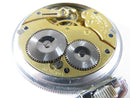 Waltham Model 1908 Traveler 7J 16S Pocket Watch Running Stainless Defiance Case - Just Stuff I Sell