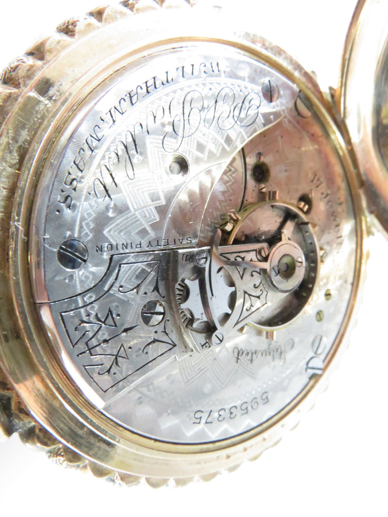 Model 1883 P.S. Bartlett 17J 18S Waltham Pocket Watch J Boss Fancy 15 Yr Case - Just Stuff I Sell