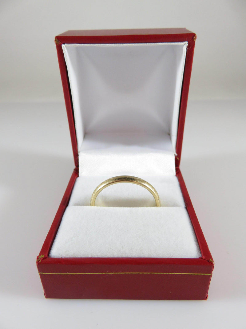 14K Solid Gold Wedding Band Men's Size 10.5 3.9grams 3.0mm x 1.76mm - Just Stuff I Sell
