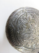 Victorian Sterling Collar Chain & Keepsake Locket UK Hallmarked Floral Design - Just Stuff I Sell