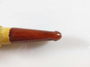 Fancy Antique Yellow & Amber Colored Cigar Holder Cheroot Holder Cigar Tip Meershaum Style - Just Stuff I Sell