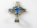 Stunning Vintage Art Nouveau Style Opal Inlay Cross 950 Silver Pendant Taxco - Just Stuff I Sell