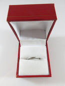 Oct 7 1922 Platinum Art Deco Wedding Band Size 3.5 Signed EBS - AVW - Just Stuff I Sell