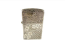 Circa 1950's Sterling Silver Flip top Case Floral Etched Pattern Lighter Case - Just Stuff I Sell