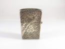 Circa 1950's Sterling Silver Flip top Case Floral Etched Pattern Lighter Case - Just Stuff I Sell