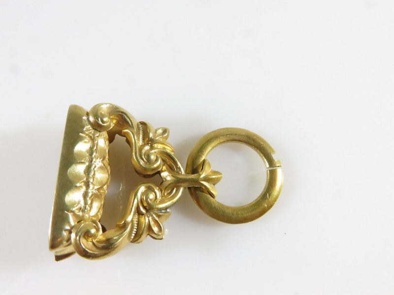 Antique Victorian Gold Filled Pierced Pocket Watch Fob Charm Monogramed - Just Stuff I Sell
