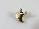 14K Solid Yellow Gold Conch Shell Pendant Beach Themed Signed WJ - Just Stuff I Sell