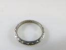 Oct 7 1922 Platinum Art Deco Wedding Band Size 3.5 Signed EBS - AVW - Just Stuff I Sell