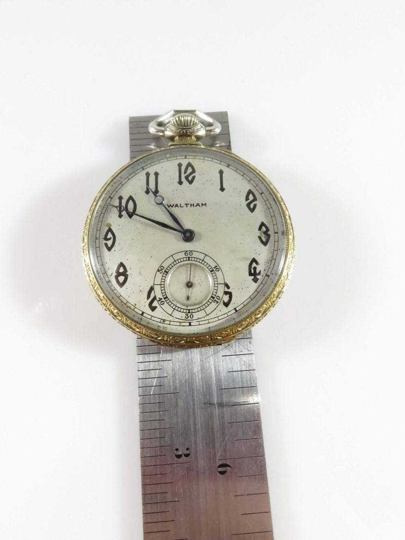 1924 Waltham Art Deco Grade 1225 Colonial B 12s 17J Openface Pocket Watch - Just Stuff I Sell