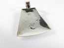 Navajo Style Etched Sterling Silver Pendant Signed Q. T. Quoc Turquoise Inc. - Just Stuff I Sell