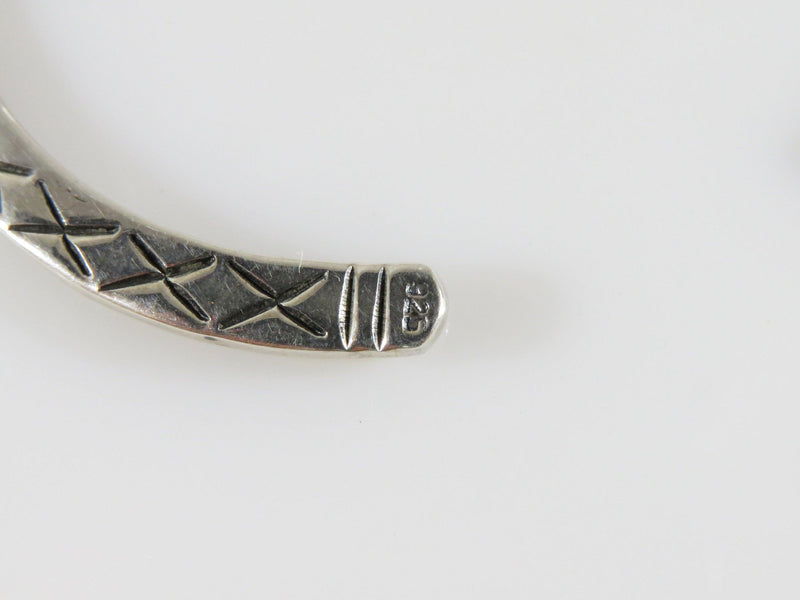 Sterling Silver Southwestern Native American Style Bracelet 6 1/4" ID Tip to Tip - Just Stuff I Sell