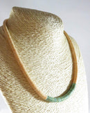 18" Navajo Turquoise Shell Sterling Silver Heishi Polished Stone Bead Necklace - Just Stuff I Sell