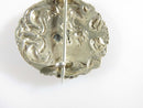 1902 Sterling Silver Repousse Cherub Kissing Woman Button Brooch Levi & Salaman - Just Stuff I Sell