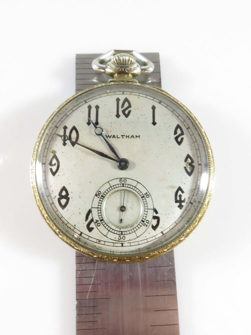 1924 Waltham Art Deco Grade 1225 Colonial B 12s 17J Openface Pocket Watch - Just Stuff I Sell