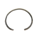 Sterling Silver Southwestern Native American Style Bracelet 6 1/4" ID Tip to Tip — Native American • Sterling Silver, Silver