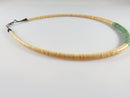 18" Navajo Turquoise Shell Sterling Silver Heishi Polished Stone Bead Necklace - Just Stuff I Sell