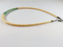 18" Navajo Turquoise Shell Sterling Silver Heishi Polished Stone Bead Necklace - Just Stuff I Sell