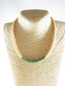 18" Navajo Turquoise Shell Sterling Silver Heishi Polished Stone Bead Necklace - Just Stuff I Sell