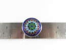 Sterling Silver Enameled Pill Box Snuff Box Blue Red Green Enameling - Just Stuff I Sell