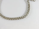 10 3/4" Sterling Silver Curb Link Heavy Duty Pocket Watch Chain with Fob Chain - Just Stuff I Sell