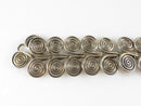 Sterling Silver Spiral Link Bracelet Artisan Unsigned Picasso Style 6 3/4" - Just Stuff I Sell