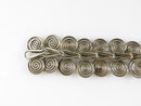 Sterling Silver Spiral Link Bracelet Artisan Unsigned Picasso Style 6 3/4" - Just Stuff I Sell