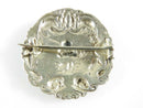 1902 Sterling Silver Repousse Cherub Kissing Woman Button Brooch Levi & Salaman - Just Stuff I Sell