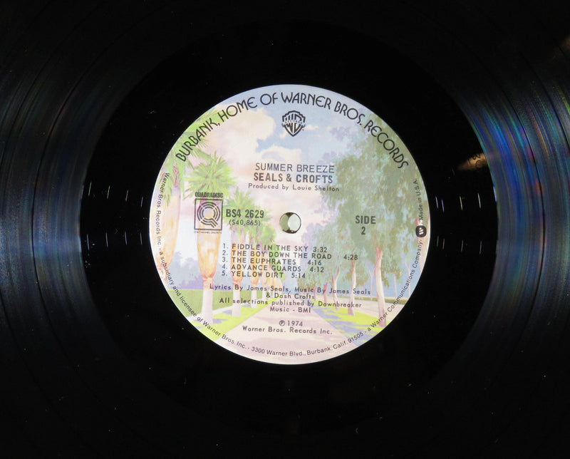 Summer Breeze Seals & Croft 1974 Warner Bros. BS4 2629 Quadradisc Album