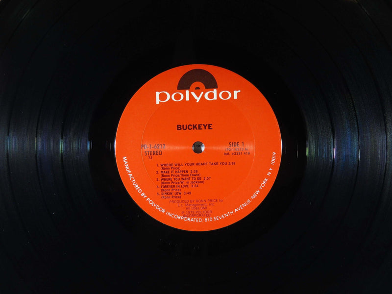 Buckeye Self Titled Album Polydor PD-1-6213 1979 Polidor Label Variant