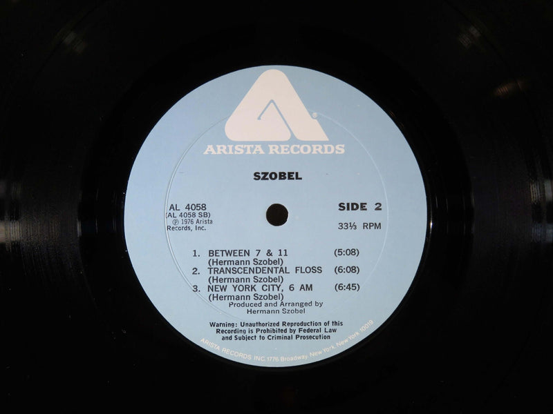 1976 Hermann Szobel Self Titled Arista Records AL 4058 Jazz Monarch Pressing