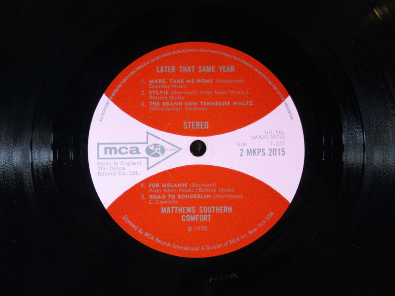 1970 Matthews Southern Comfort Later That Same Year MKPS 2015 UK Folk Rock LP