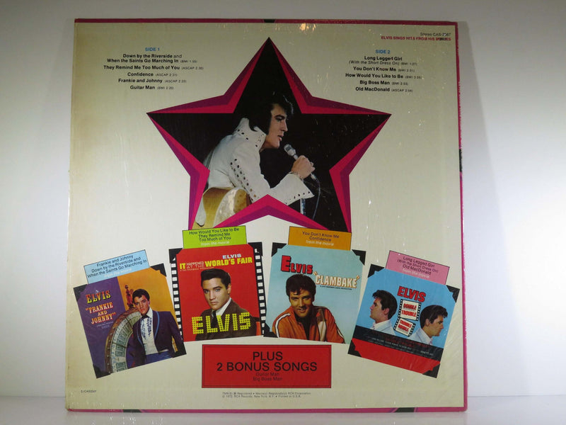 1972 Elvis Sings Hits from his Movies Vol 1 RCS Camden CAS-2567 Blues Rock